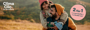 Junges Paar mit ClimaClic Los: Bis zum 1. Dezember 1 Los kaufen, 1  Gratis-Los erhalten