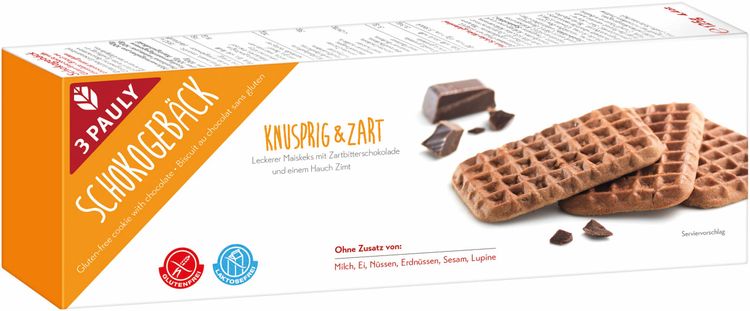 3-Pauly - Schokogebäck glutenfrei 125g