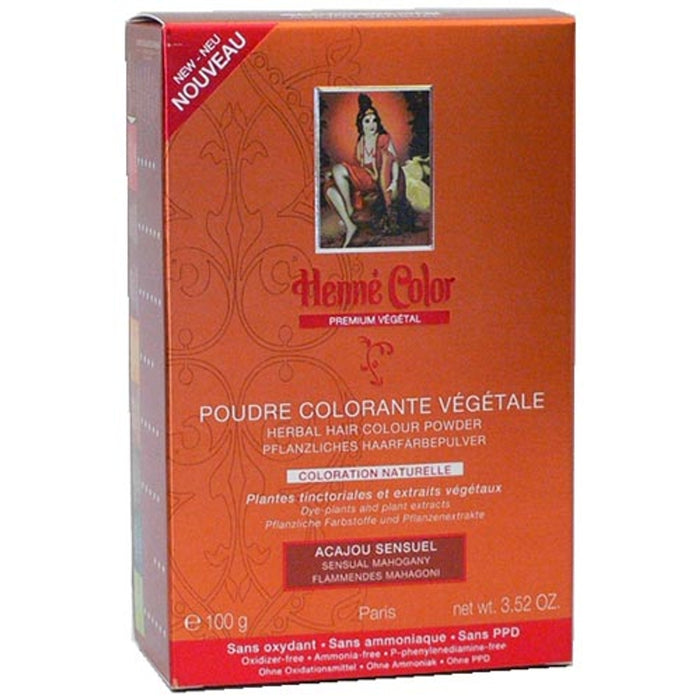 Henné Color Paris - Henna Pulver Mahagoni, 100g