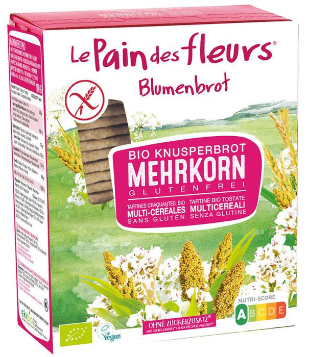 Blumenbrot - Knusprige Bio Mehrkorn-Schnitten 150g