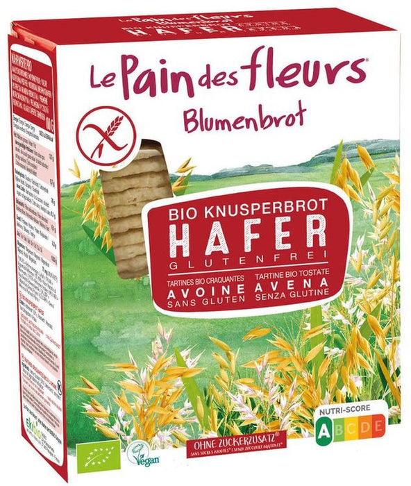 Blumenbrot - Knusprige Bio Hafer-Schnitten 150g