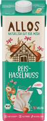 Allos - Reis Haselnuss Drink ungesüßt bio 1 L