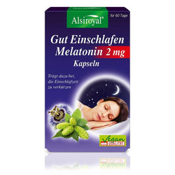 Alsiroyal - Gut Einschlafen Melatonin 2mg, 60 Kapseln