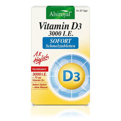 Alsiroyal - Vitamin D3 - 3000 I,E SOFORT Schmelztabletten 30 stk