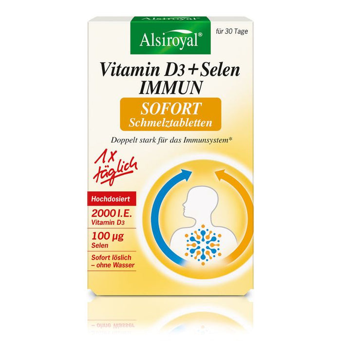 Alsiroyal - Vitamin D3 + Selen IMMUN Schmelztabletten 30 Stk.