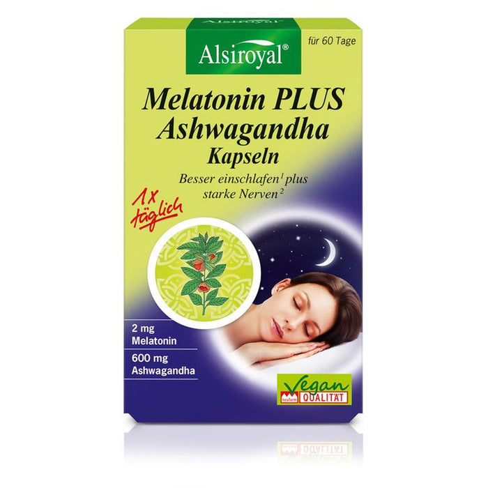 Alsiroyal - Melatonin PLUS Ashwagandha Kapseln 60 Stk.