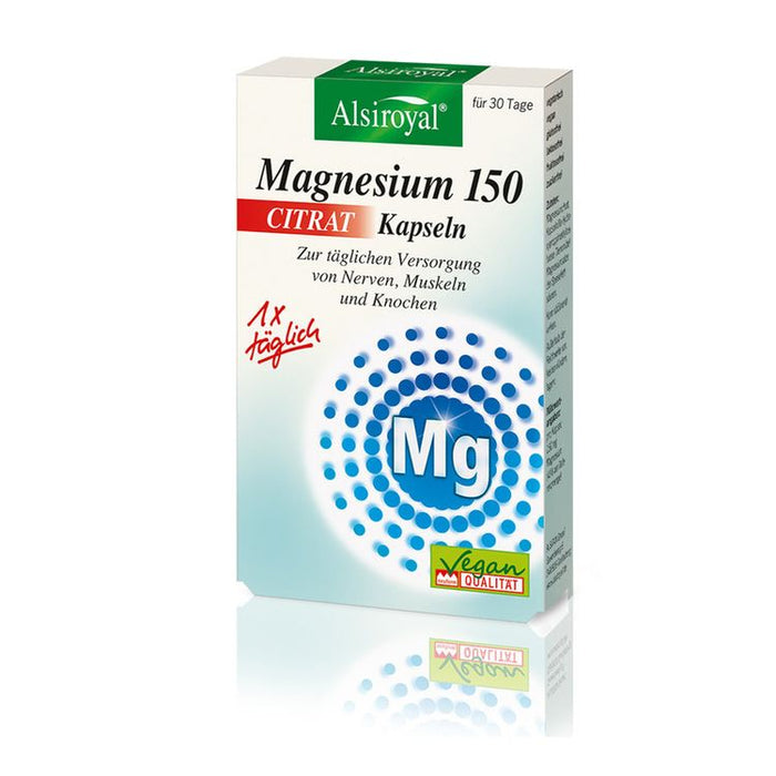 Alsiroyal - Magnesium 150 Citrat Kapseln 30 Stk.