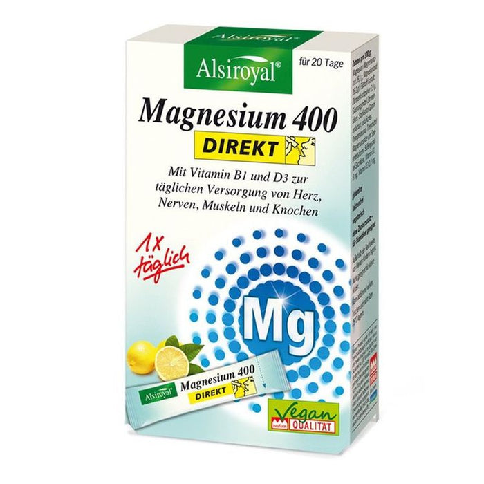 Alsiroyal - Magnesium 400 direkt Zitrone 20 Stk,