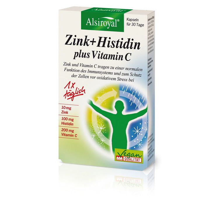 Alsiroyal - Zink+Histidin plus Vitamin C 30 Kps.