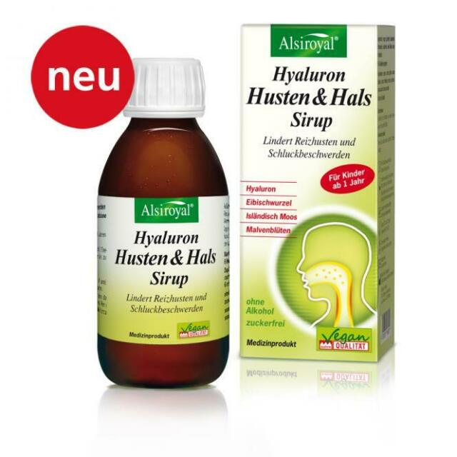 Alsiroyal - Hyaluron Husten Hals Sirup 150ml