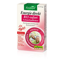 Alsiroyal® Energie direkt B12 Sofort-Schmelztabletten, 30 Stück