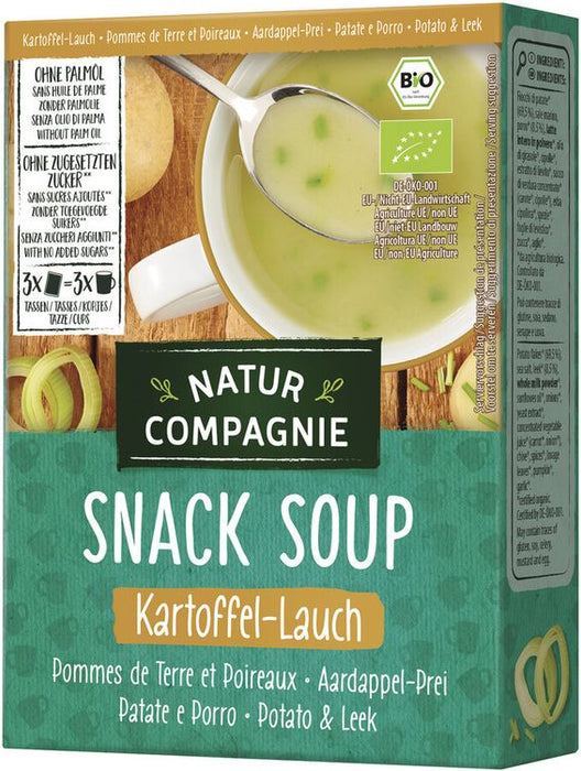 Natur Compagnie - Snack Soup Kartoffel-Lauch, 3 x 20g