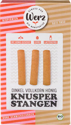 Werz - Honig Knusperstangen Dinkel Vollkorn, bio 125g