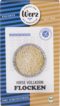 Werz - Hirse Vollkorn Flocken, glutenfrei bio 250g