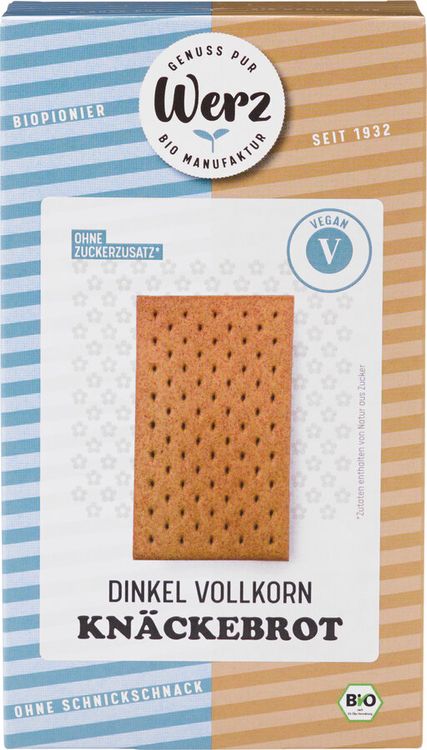 Werz - Dinkel Vollkorn-Knäckebrot bio 150g