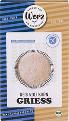 Werz - Reis Vollkorn Grieß, glutenfrei, 250g