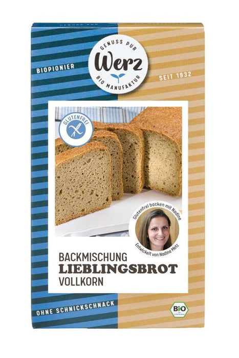 Werz - Lieblingsbrot Backmischung, glutenfrei bio, 500g