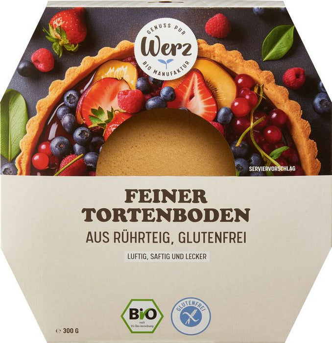Werz - Feiner Tortenboden, aus Rührteig, glutenfrei, 300g