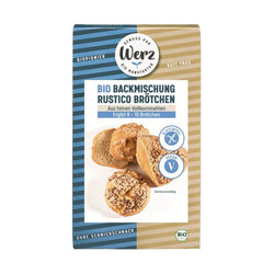 Werz - Backmischung Rustico Brötchen,  glutenfrei, Bio, 350g