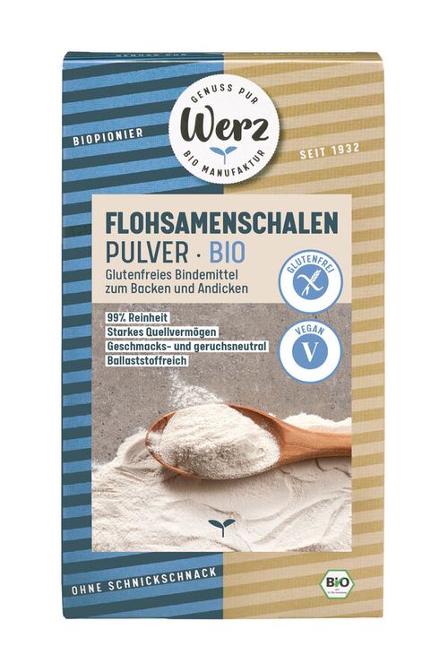 Werz - Bio Flohsamenschalen-Pulver, 500g