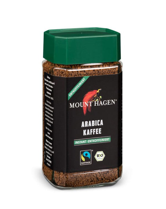 MOUNT HAGEN - Bio Fairtrade Instant Kaffee entcoffeiniert, 100g