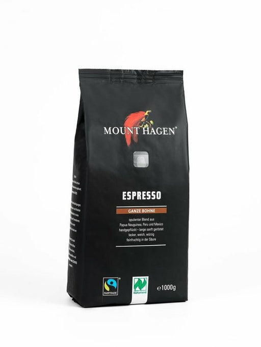 MOUNT HAGEN - Bio FT Espressso ganze Bohne 1kg , 6St