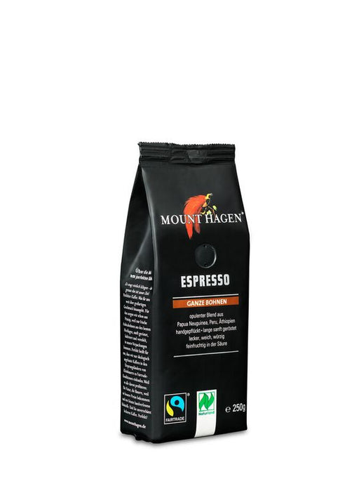 MOUNT HAGEN - BIO FT Espresso, ganze Bohne, 250g Softpack, 250g