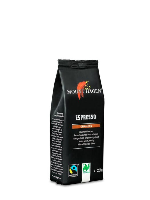 MOUNT HAGEN - Bio FT Espresso, gemahlen, 250g