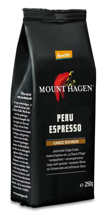 MOUNT HAGEN - Demeter Espresso ganze Bohne, 250g