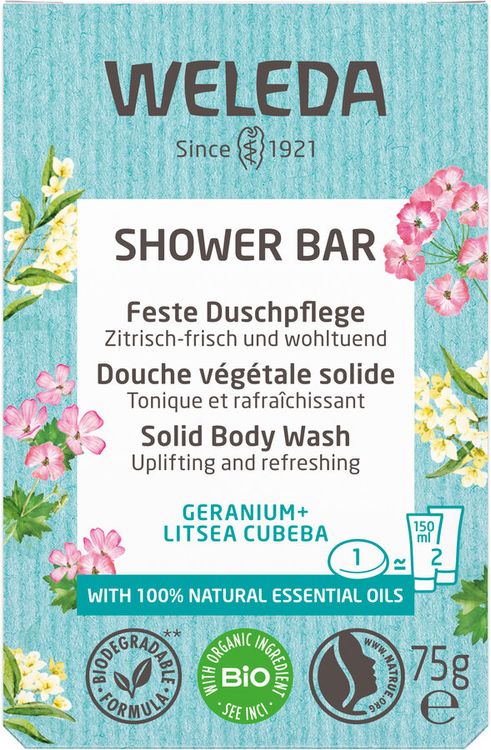 Weleda Feste Duschpflege Lavendel & Vetiver – 100% Natürliche Inhaltsstoffe, Vegan, Plastikfrei