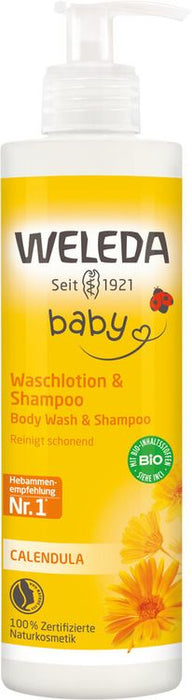 Weleda - Calendula Waschlotion & Shampoo 400 ml