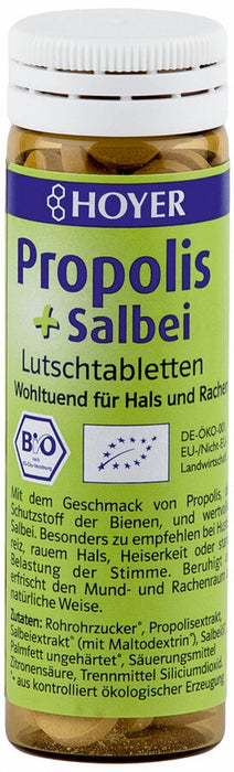 HOYER - Propolis + Salbei Lutschtabletten, 30g