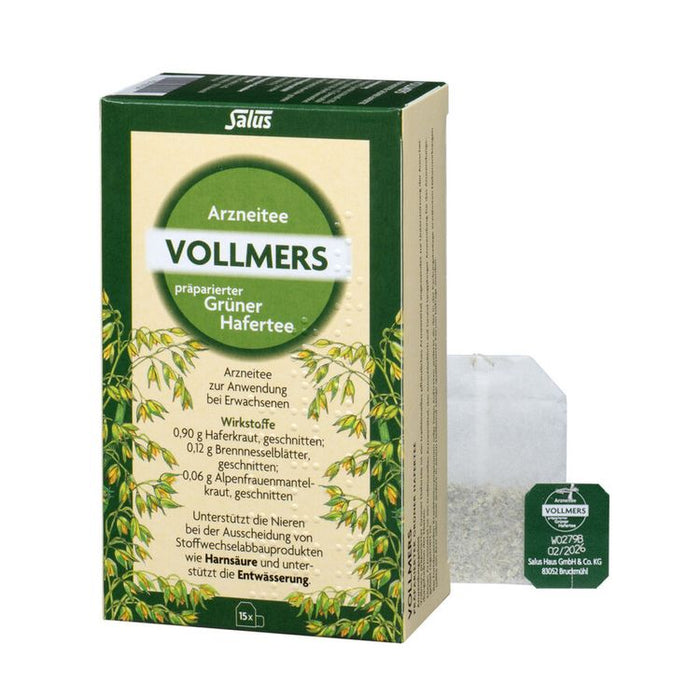 Salus - Vollmers® präparierter Grüner Hafertee 15x1,2g