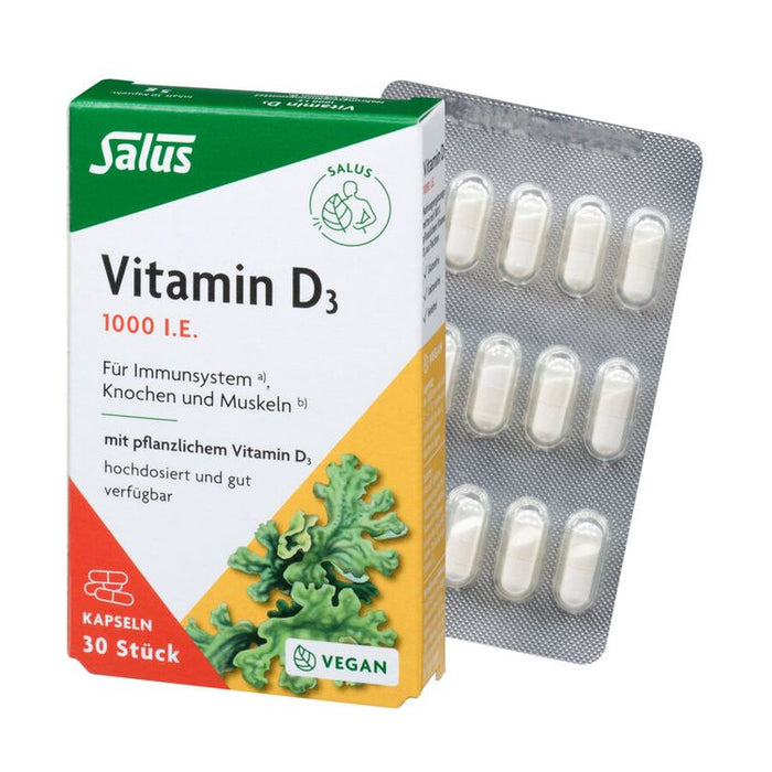 Salus - Vitamin D3 1000 vegan 30 Kapseln