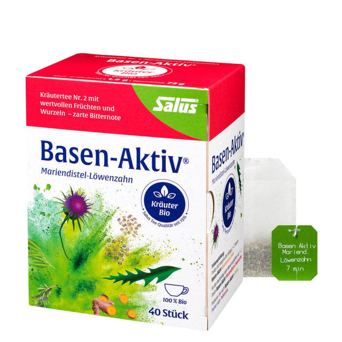Salus - Basen-Aktiv® Tee N°. 2 Mariendistel-Löwenzahn bio 40 FB
