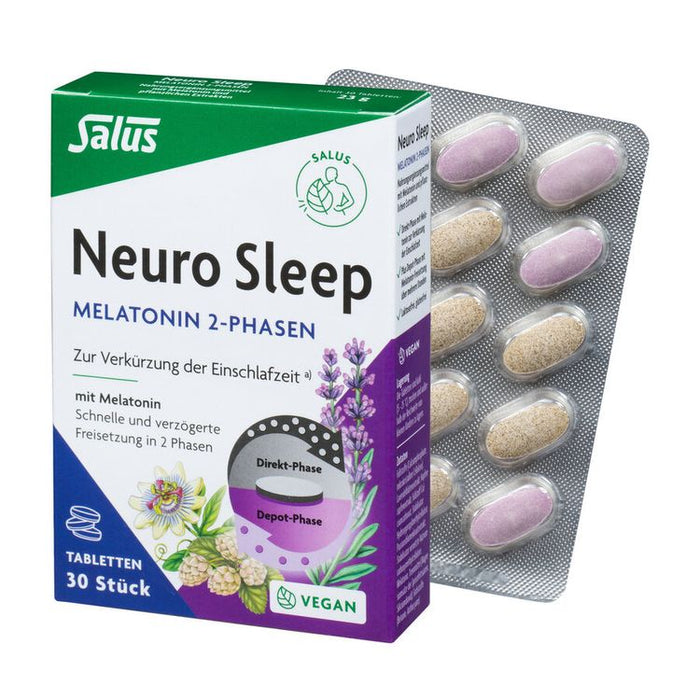 Salus - Neuro Sleep Melatonin 2-Phasen 30 Tabletten