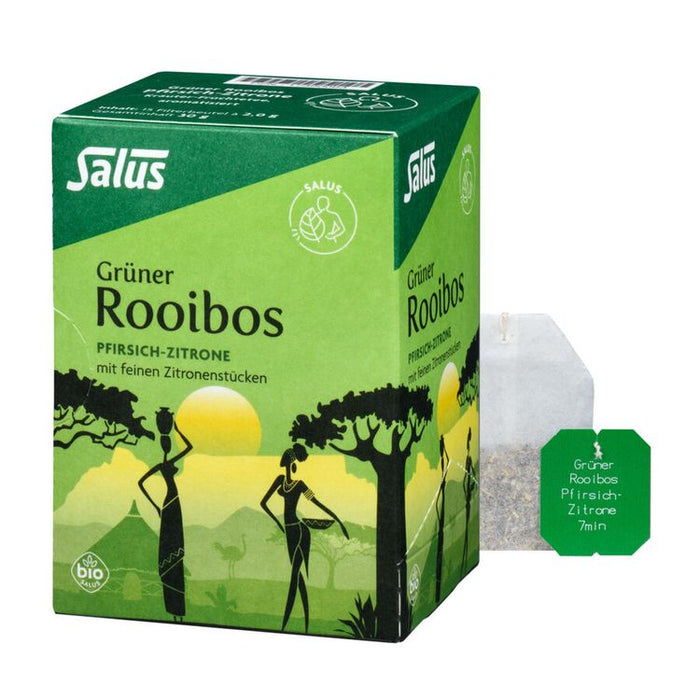 Salus - Grüner Rooibos Tee Pfirsich-Zitrone bio, 15 FB