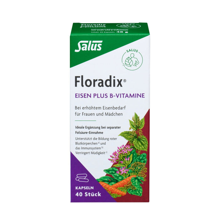 Salus - Floradix® Eisen plus B-Vitamine Kps 40 Stk