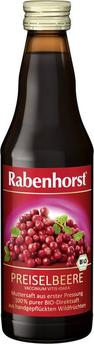 Rabenhorst - Preiselbeer Muttersaft bio 330 ml