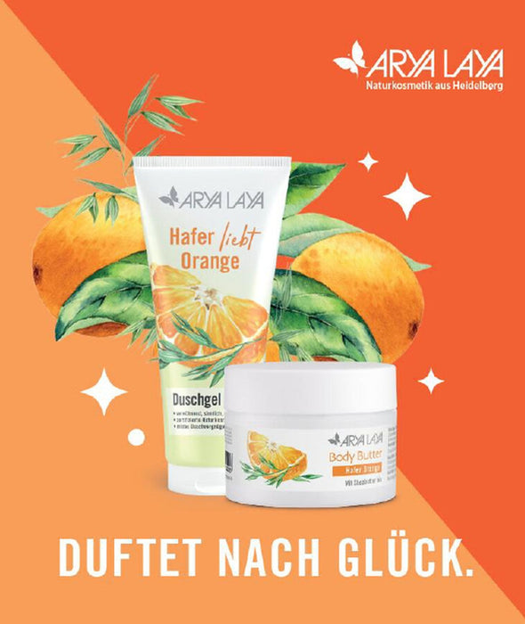ARYA LAYA - "Duftet nach Glück" Geschenkset Hafer Orange, 400ml
