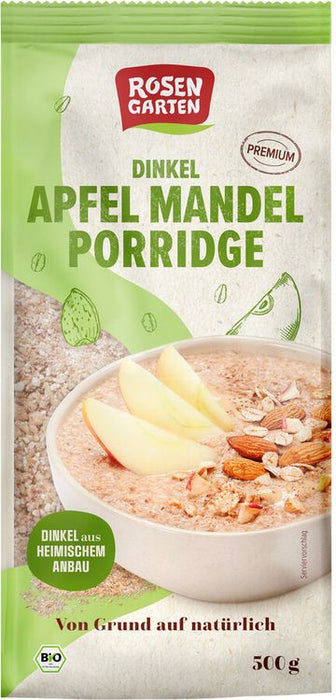 Rosengarten - Dinkel-Apfel-Mandel-Porridge, 500g