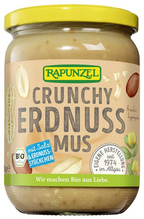 Rapunzel - Erdnussmuss Crunchy mit Salz bio 500g