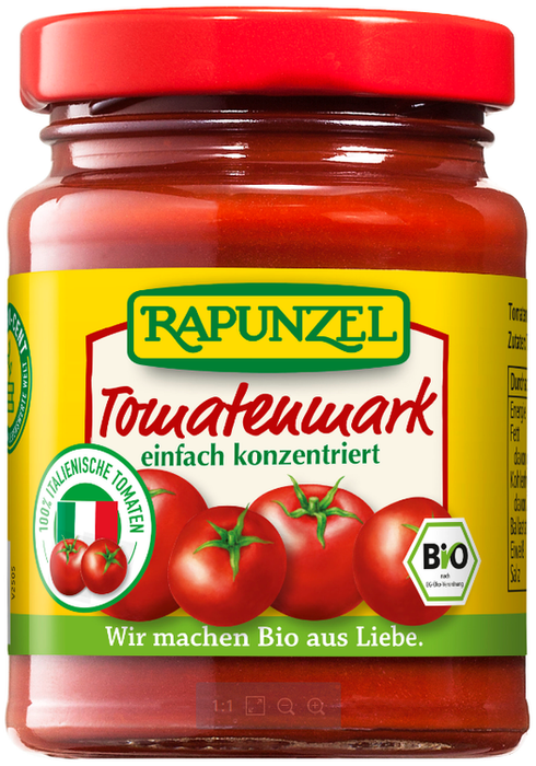Rapunzel - Tomatenmark, einfach konzentriert, 22% Tr.M., 100g