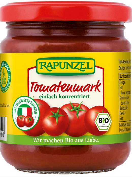 Rapunzel - Tomatenmark, einfach konzentriert, 22% Tr.M., 200g