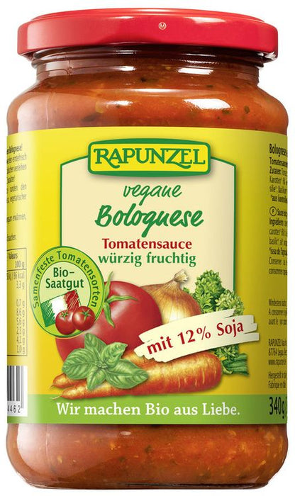 Rapunzel - Tomatensauce Bolognese bio, vegan mit Soja 330ml
