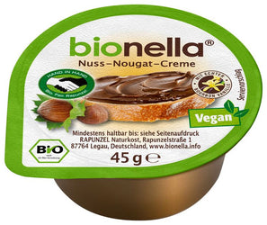 Bionella - Nussnougat-Creme vegan HIH bio, 45g
