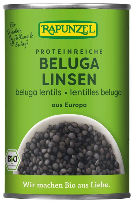 Rapunzel - Beluga Linsen in der Dose, 400g