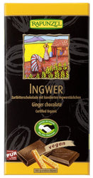 Rapunzel - Zartbitter Schokolade 55% Kakao mit Ingwer HIH, 80g
