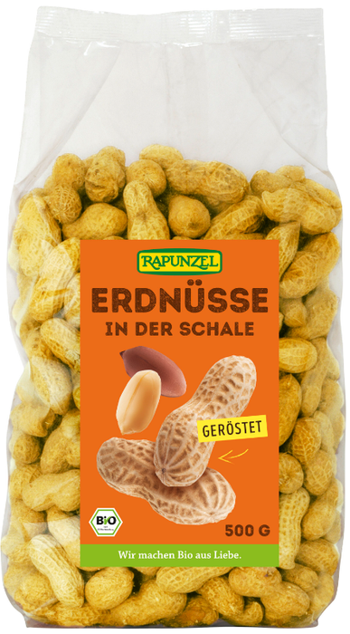 Rapunzel - Erdnüsse in der Schale geröstet, 500g