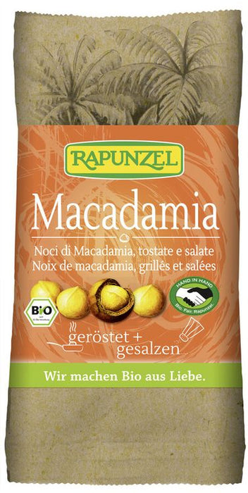 Rapunzel - Macadamia Nusskerne geröstet, gesalzen HIH, 50g